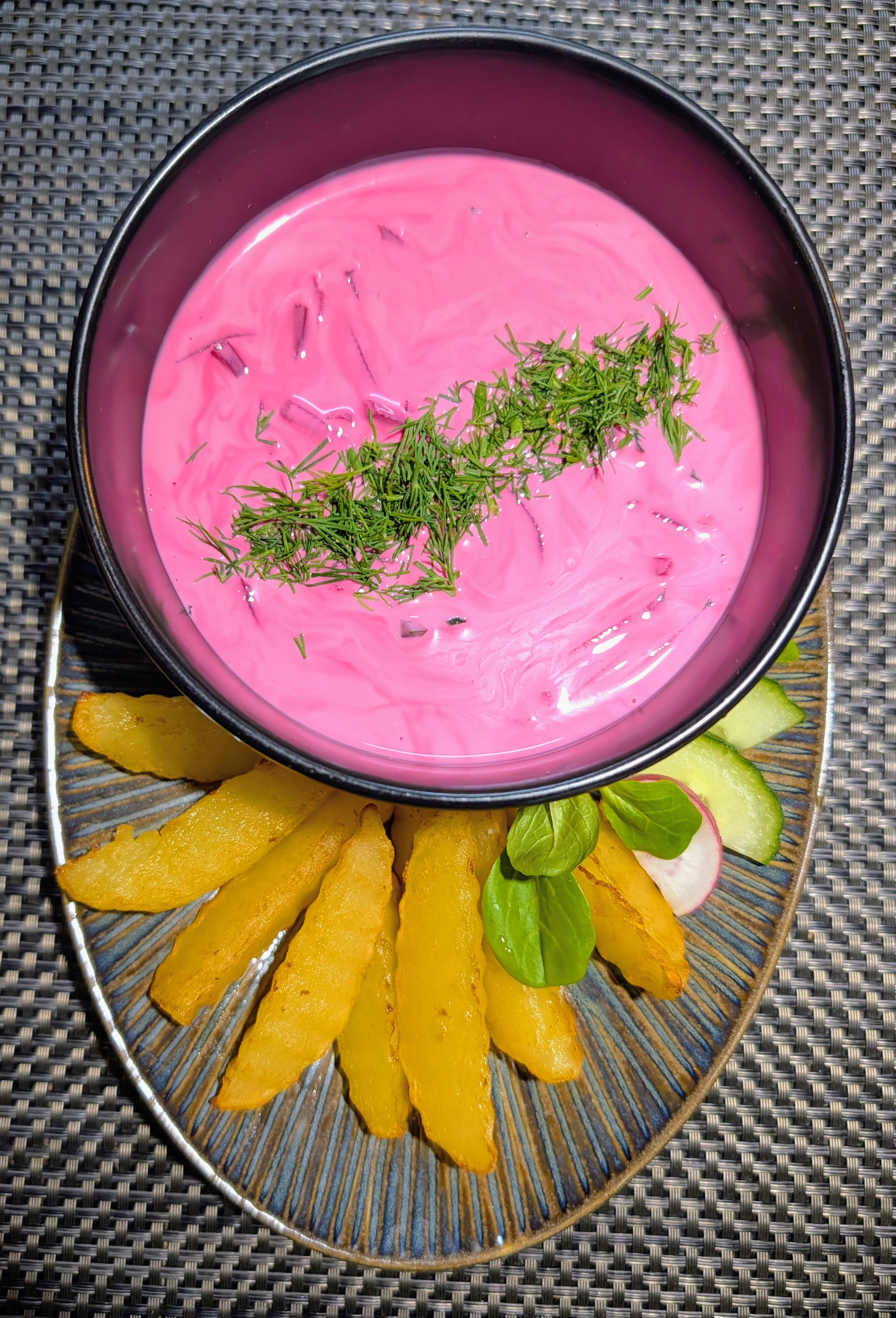 Cold pink soup