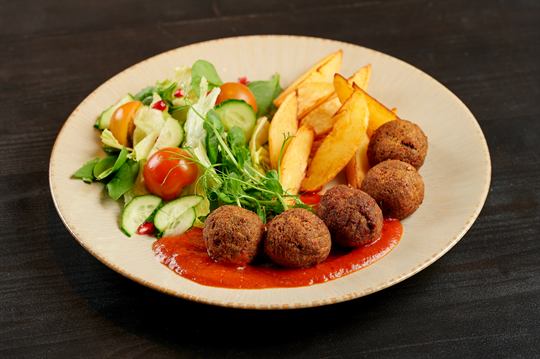 Pea protein croquettes