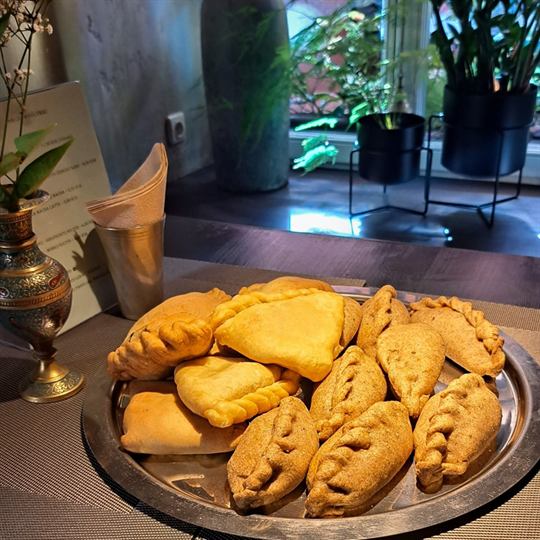 Fresh savoury pastries