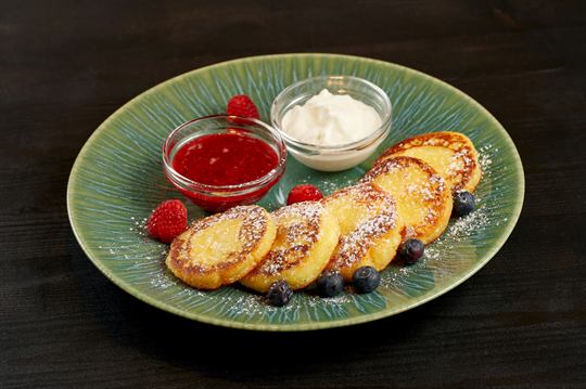 Cottage cheese fritters